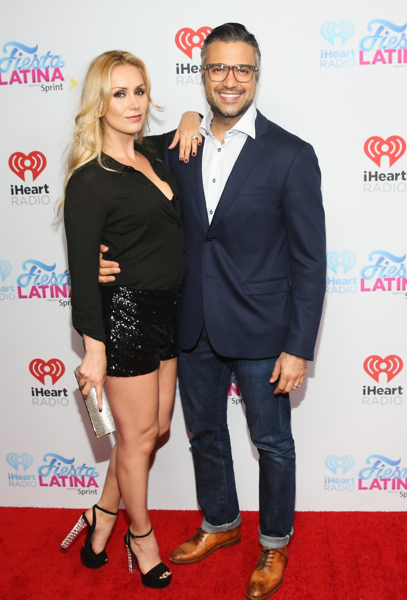 MIAMI, FL - NOVEMBER 07: Heidi Balvanera (L) and actor Jamie Camil attend iHeartRadio Fiesta Latina presented by Sprint at American Airlines Arena on November 7, 2015 in Miami, Florida. (Photo by Aaron Davidson/Getty Images for iHeartMedia) *** Lo
