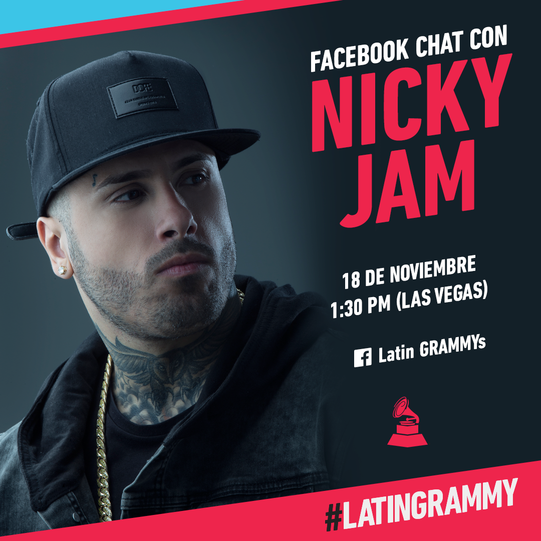 Nicky Jam Facebook Chat tomorrow!!!!