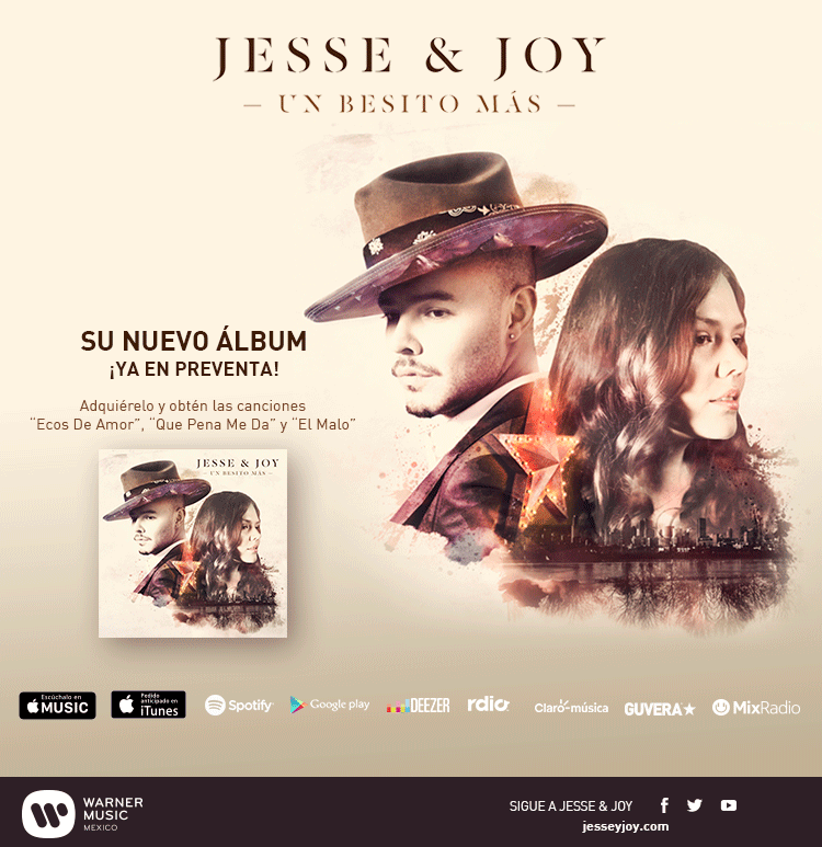 Jesse & Joy SU NUEVO ALBUM ¡Ya en preventa!‏