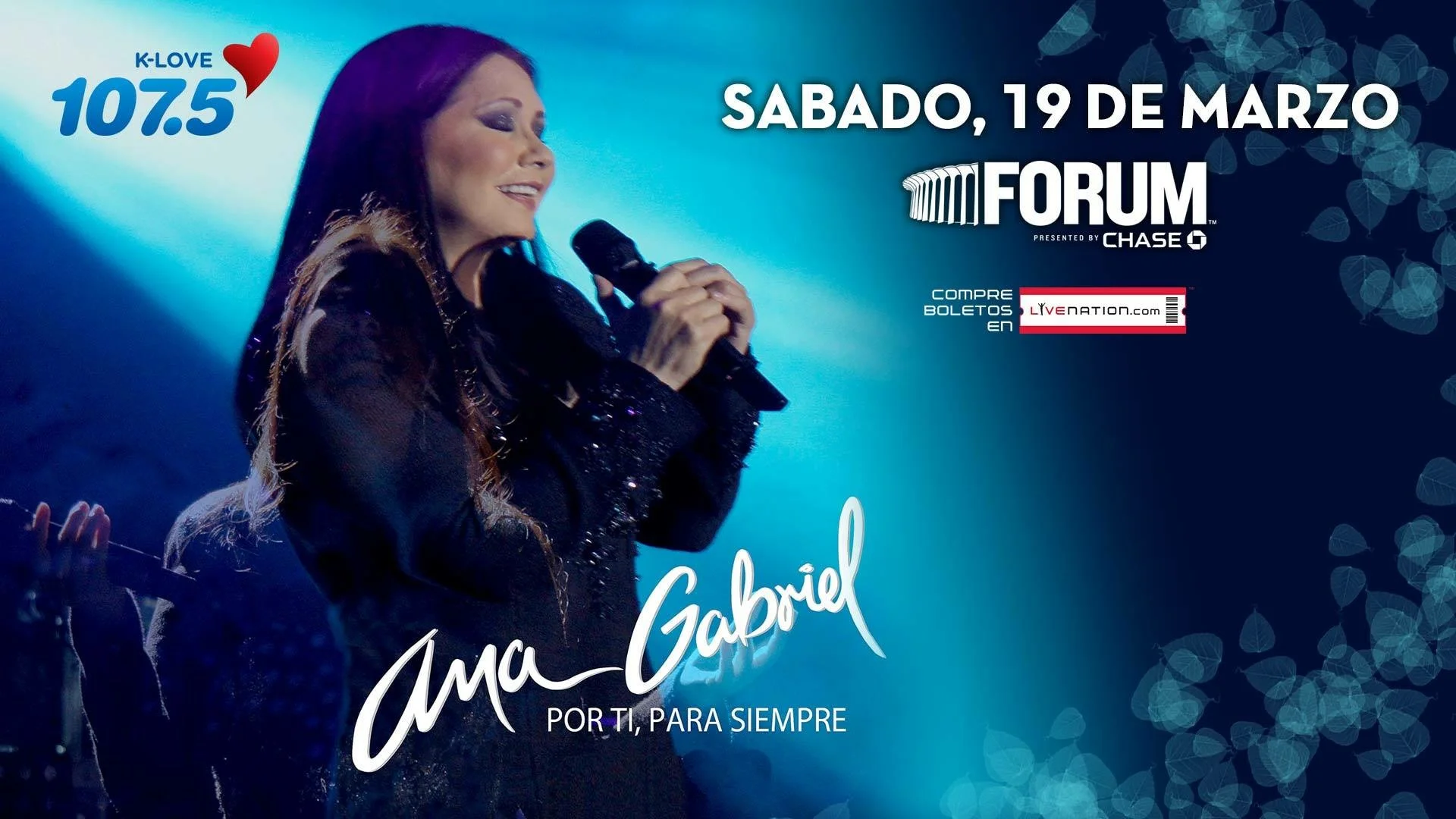 Ana Gabriel en Concierto, Sabado 19 de Marzon en el Forum de Inglewood!!!