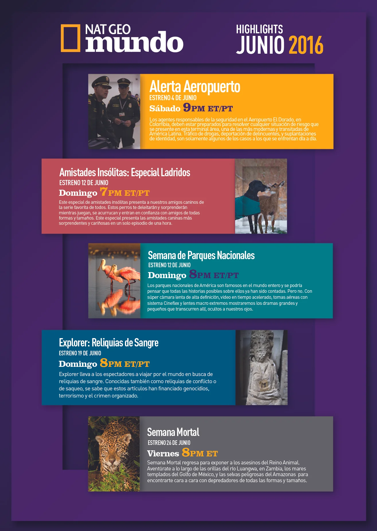 Nat Geo Mundo Highlights JUNIO