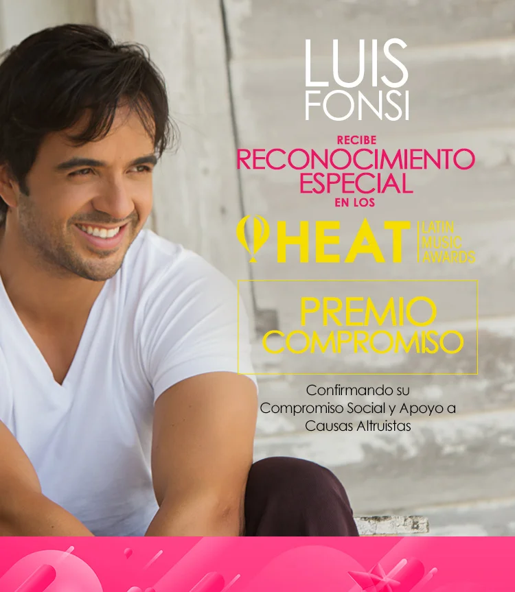LUIS FONSI RECIBE RECONOCIMIENTO ESPECIAL EN LOS HEAT LATIN MUSIC AWARDS 2016