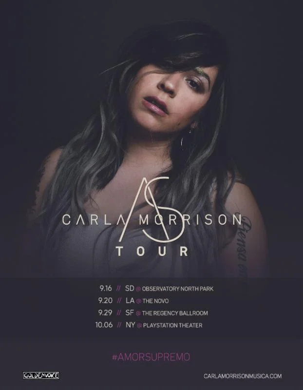 CARLA MORRISON LISTA PARA SU GIRA DE CONCIERTOS AMOR SUPREMO POR ESTADOS UNIDOS