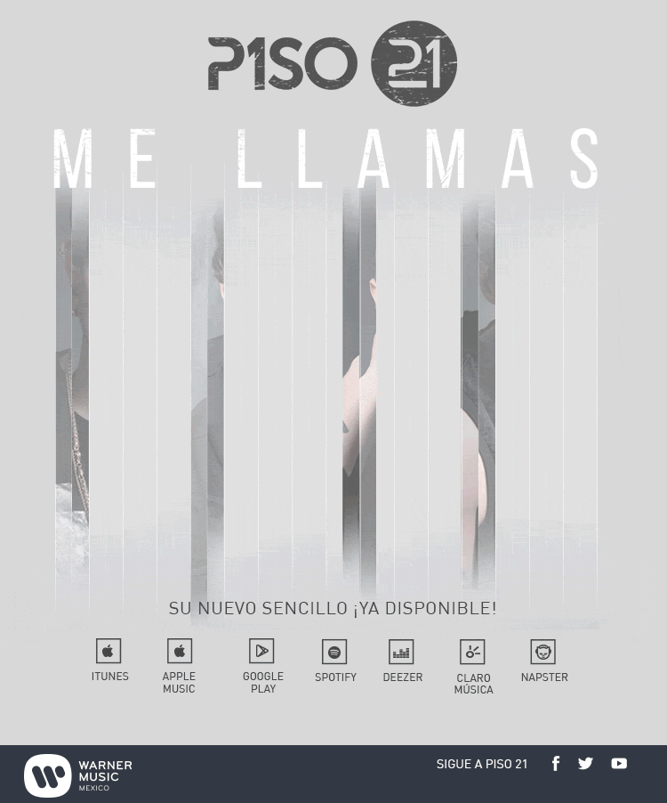 PISO 21// SU NUEVO SENCILLO "ME LLAMAS" YA DISPONIBLE!