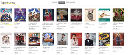 LA BANDA MS DE SERGIO LIZÁRRAGA CON ³QUE BENDICIÓN² SE MANTIENE EN EL NÚMERO 1 EN EL CHART DE VENTAS DIGITALES DE iTUNES