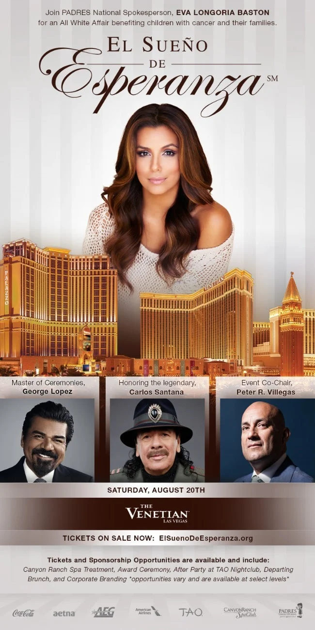 Join Eva Longoria Baston for an All White Affair at the 16th Annual 'El Sueño de Esperanza' Celebration