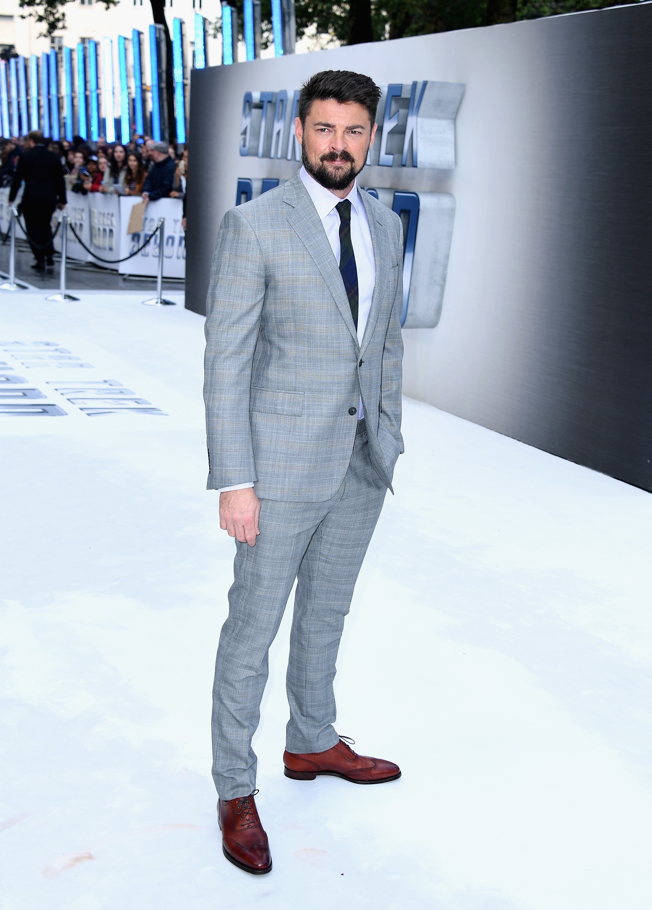  LONDON, ENGLAND - JULY 12: Karl Urban attends the UK Premiere of Paramount Pictures "Star Trek Beyond" at the Empire Leicester Square on July 12, 2016 in London, England. (Photo by Gareth Cattermole/Getty Images for Paramount Pictures) *** Local Cap