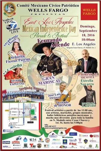  70º Desfile del Día de la Independencia de México y Festival Anual en el Este de L.A. 18 de Sept