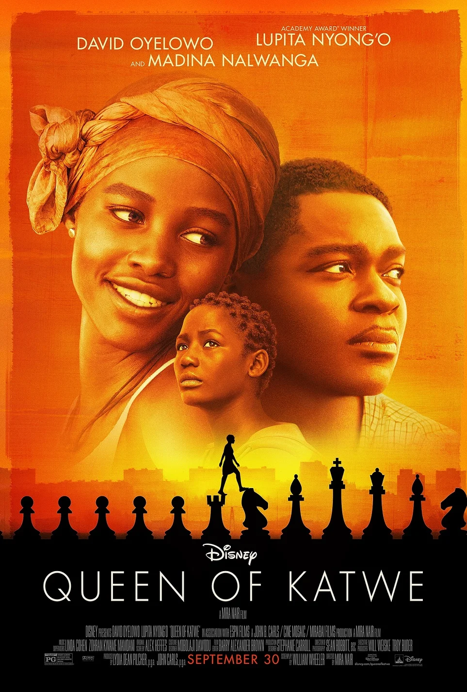 Disney's "QUEEN OF KATWE," starring Lupita Nyong’o / in theaters September 2016