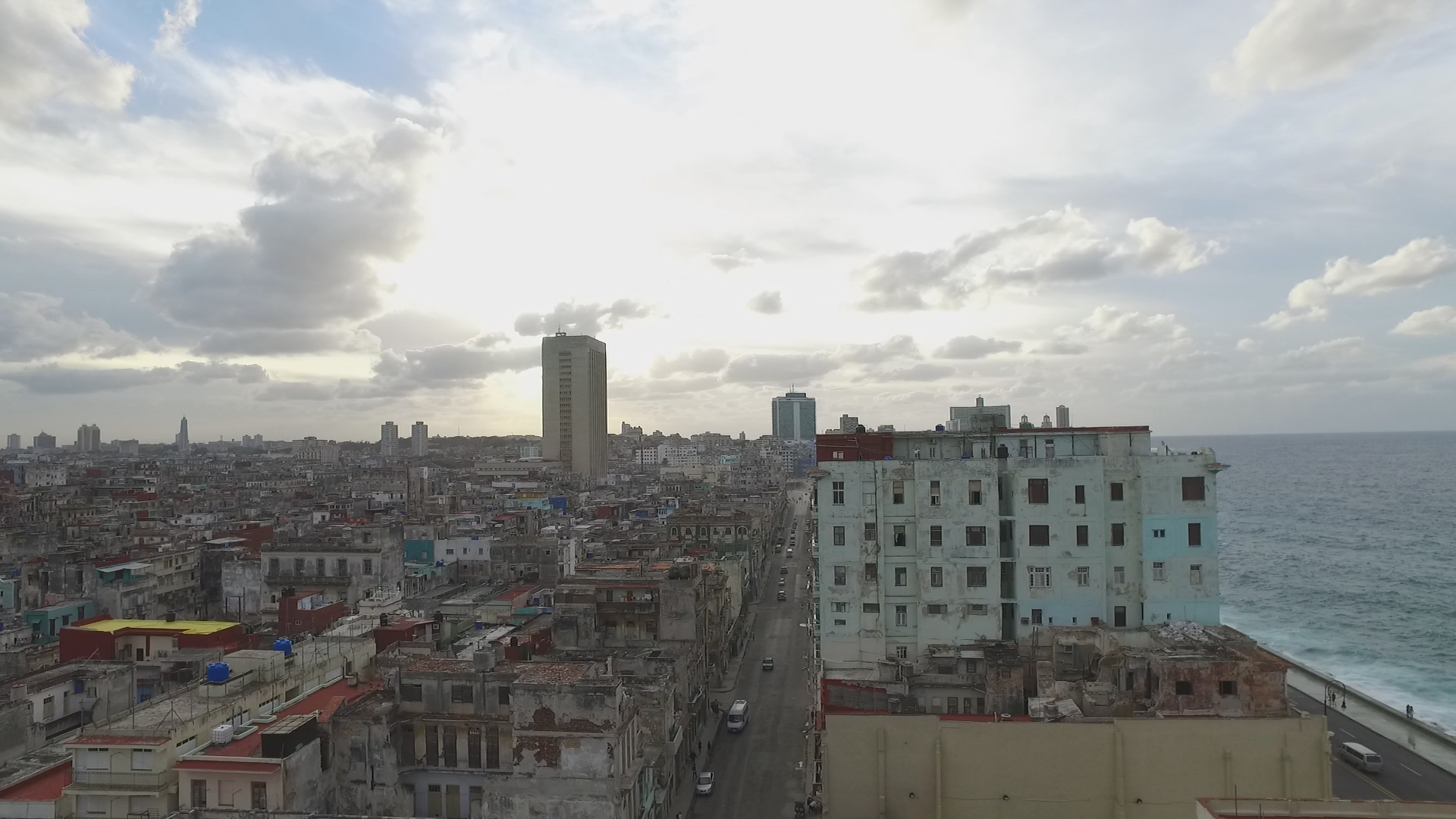  CUBA- This image depicts the peacefulness of the sky and ocean contrasted with the busy city of La Habana, Cuba.

Esta imagen representa la tranquilidad del cielo y el océano en contraste con el ajetreo de la ciudad de La Habana, Cuba.
(Photo Credit
