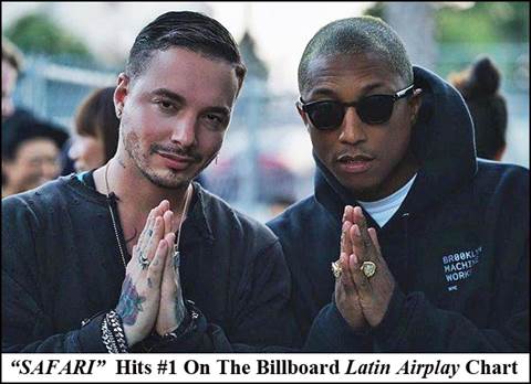 J BALVIN logra su quinto #1 consecutivo con su sencillo "Safari" 