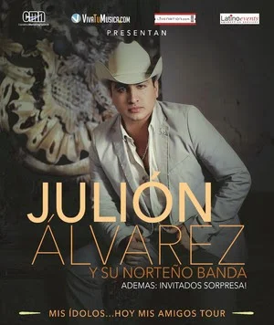 JULIÓN ÁLVAREZ Y SU NORTEÑO BANDA DAN COMIENZO A LA SEGUNDA PARTE DE SU GIRA MIS ÍDOLOS