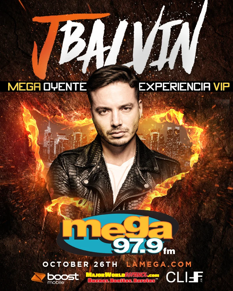 MEGA 97.9FM Y LAMUSICA TE PONEN CARA A CARA EN NUEVA YORK CON LA ESTRELLA INTERNACIONAL J BALVIN
