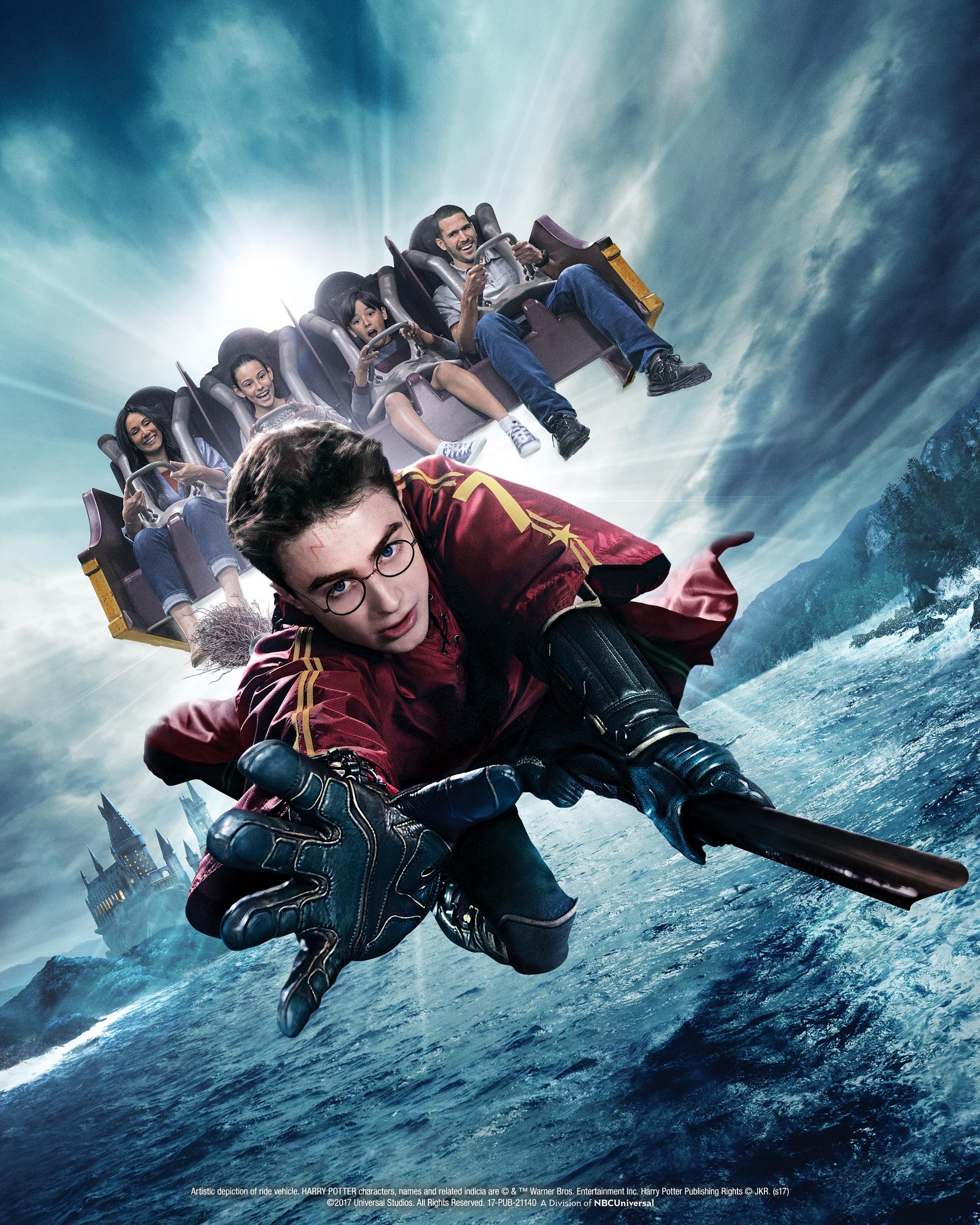 "Harry Potter and the Forbidden Journey" thrill ride located within Hogwarts castle at "The Wizarding World of Harry Potter" at Universal Studios Hollywood