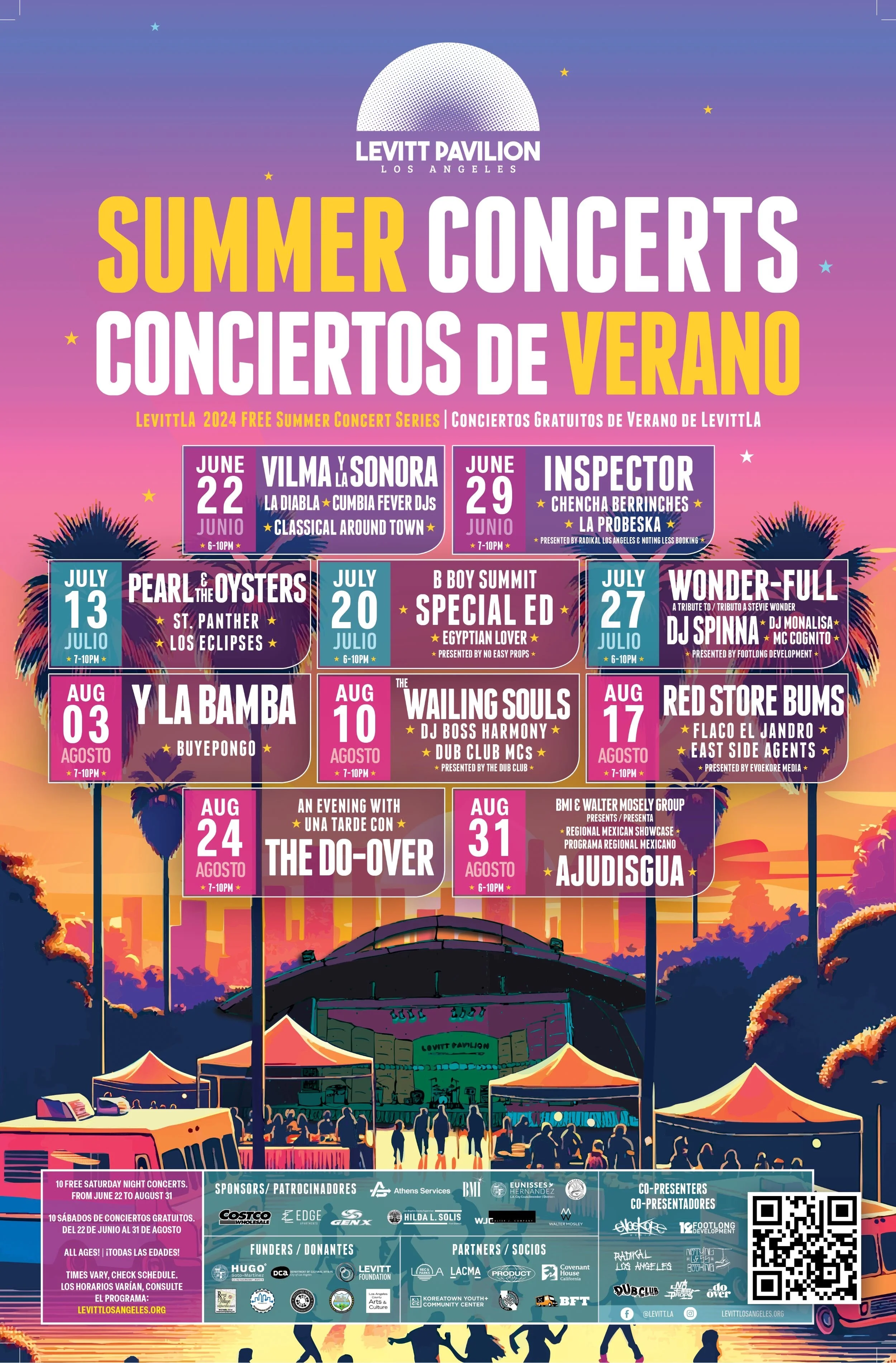 Temporada de Conciertos de verano de Levitt Pavilion Los Ángeles 2024