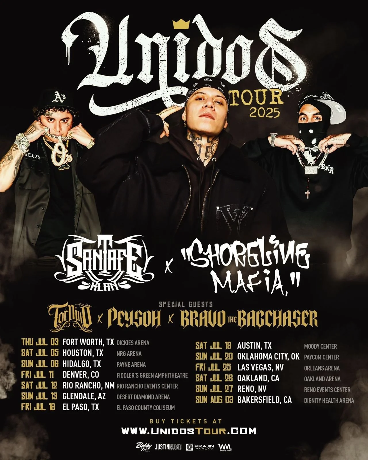 SANTA FE KLAN Y SHORELINE MAFIA SE UNEN PARA UNA DE LAS GIRAS MÁS POPULARES DE 2025: UNIDOS 