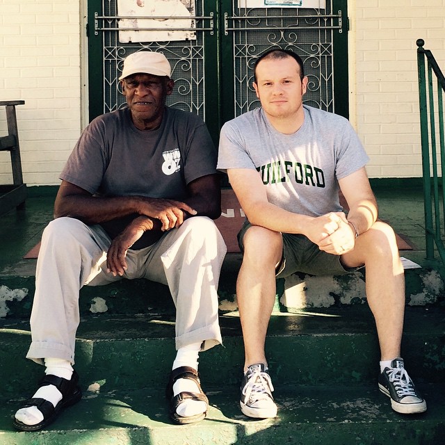 Hanging with Benny-snare drummer/leader of Treme Brass band #nola # treme #musiceducation #NewOrleans #kindness #history #realDeal #respect