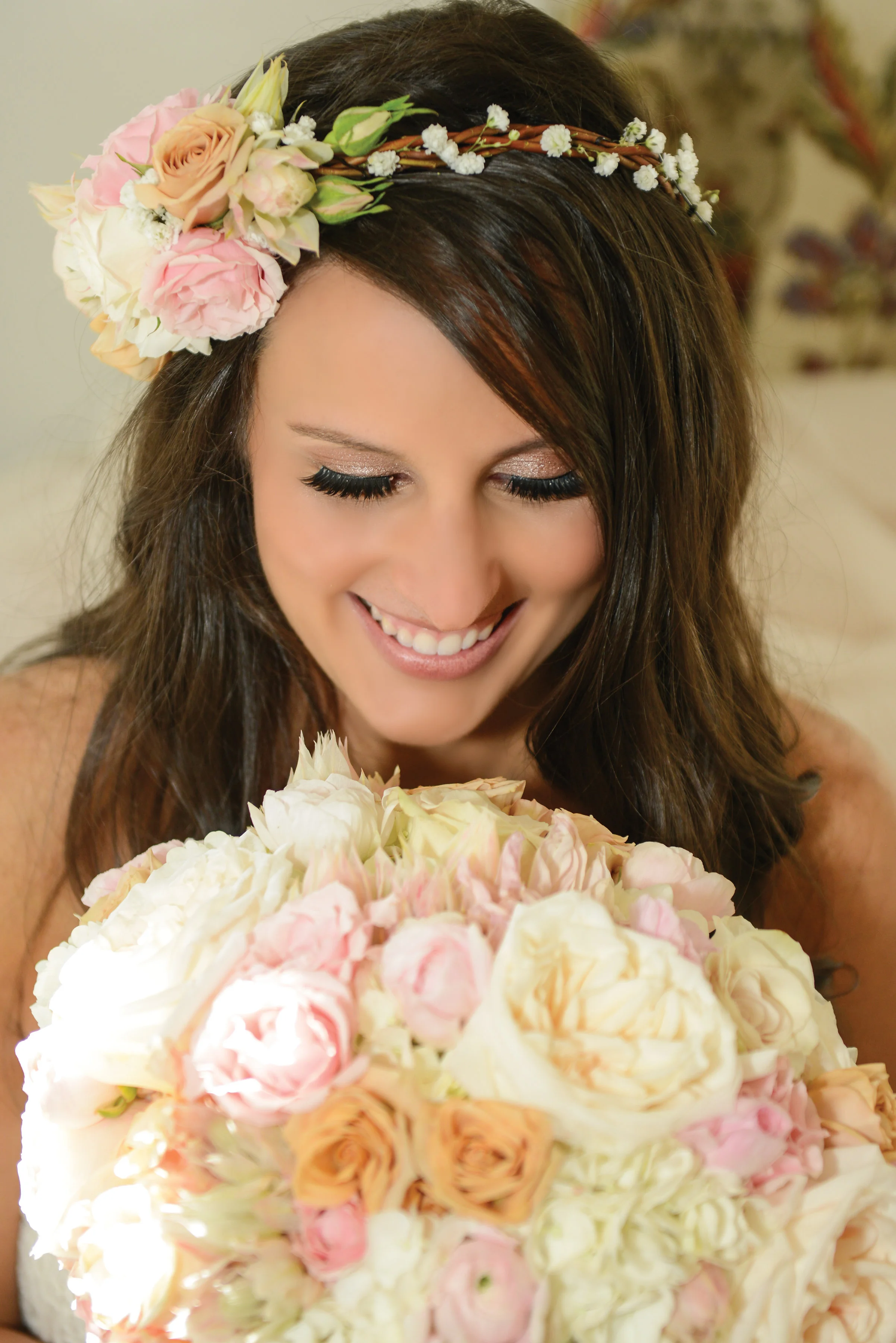 Roses, Garden Roses, Ranunculus, Dahlias, Hydrangea and Blushing Bride Protea. Photo by Brittany, Life with a View Studio. Grandview, Lookout Mountain GA