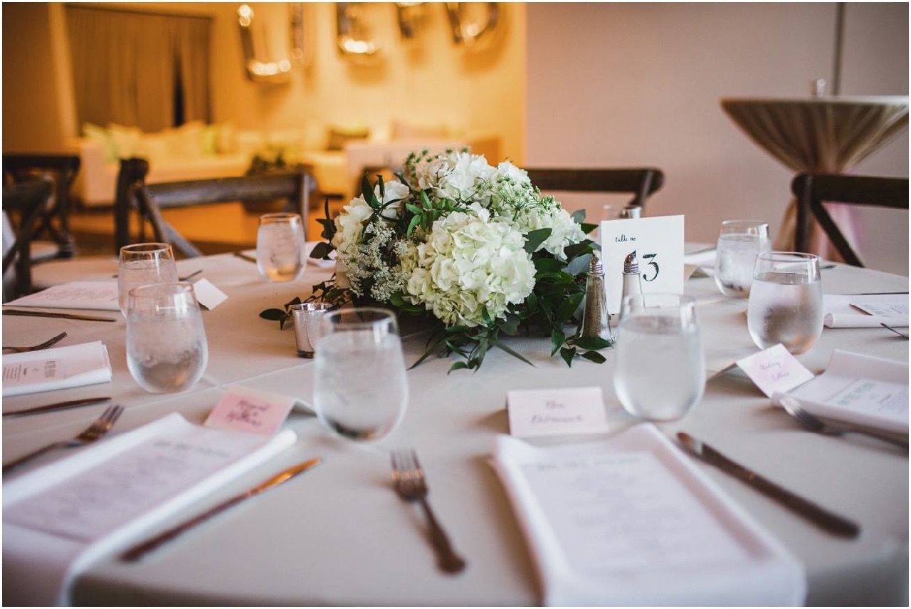 Hydrangea and Greenery Centerpiece
