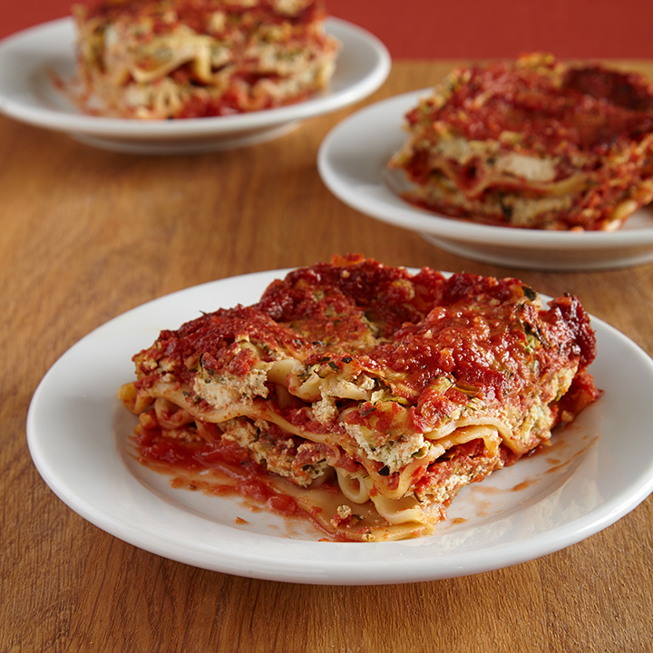  Here's a lasagne dish from the vegan cookbook