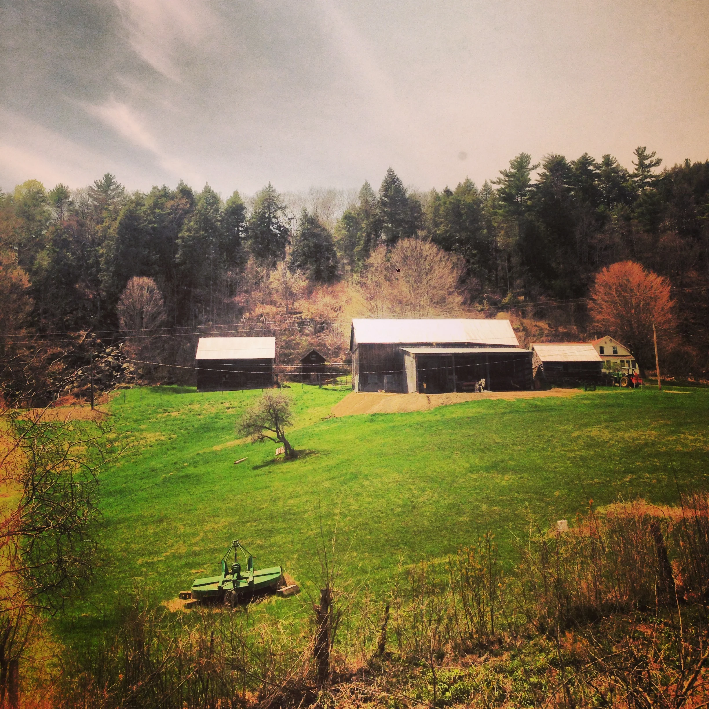 Uhhh, is this a painting? One Hudson Valley scene seen from the Adirondack.