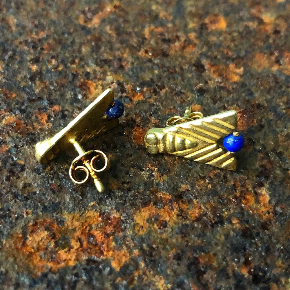 Egyptian Fly Post Earrings — FULVA FUSCA