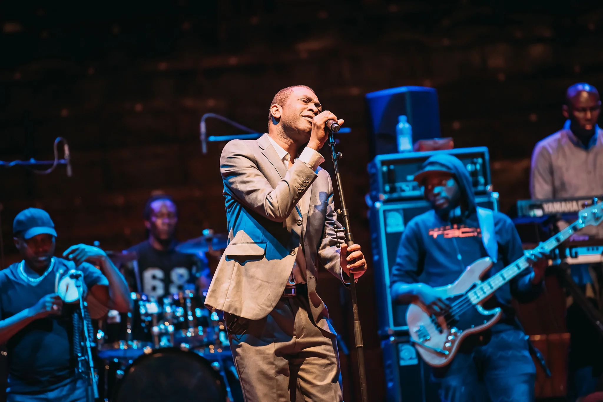 12 Youssou N'Dour rehearsing before his performance in the Usher Hall.jpg