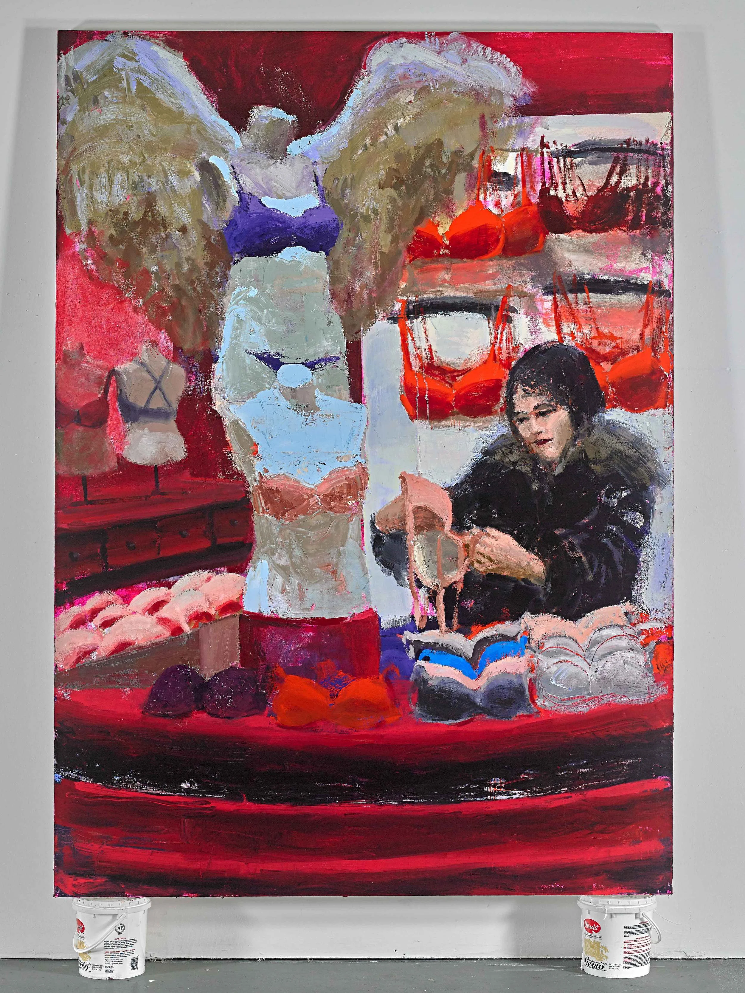 Annunciation, 60"x84", acrylic and oil on canvas, 2015