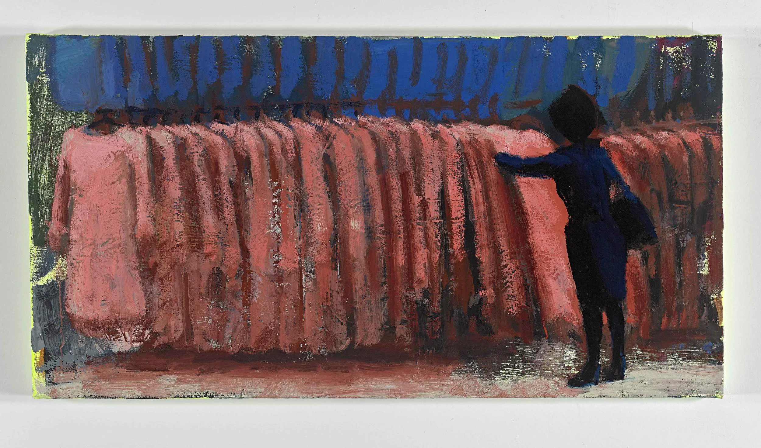 Rack 2, 22"x42" , acrylic and oil on canvas, 2015