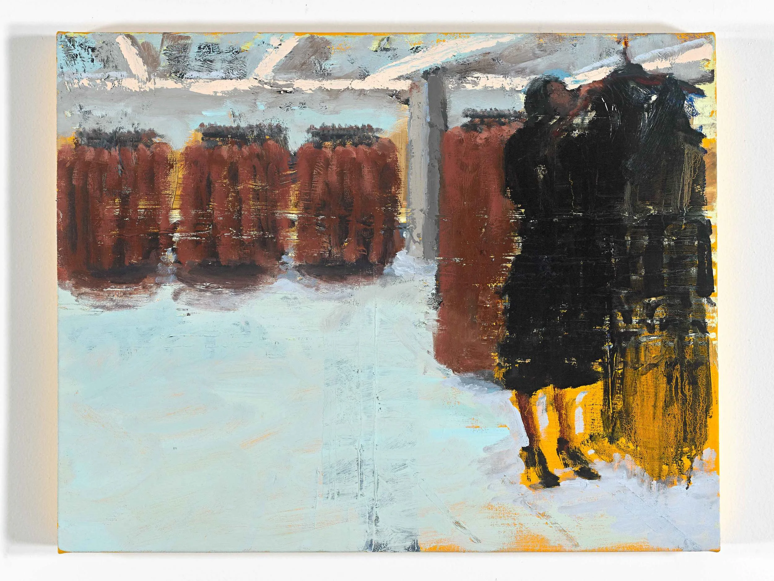 Black Dress 2, 22"x28", oil on canvas, 2015