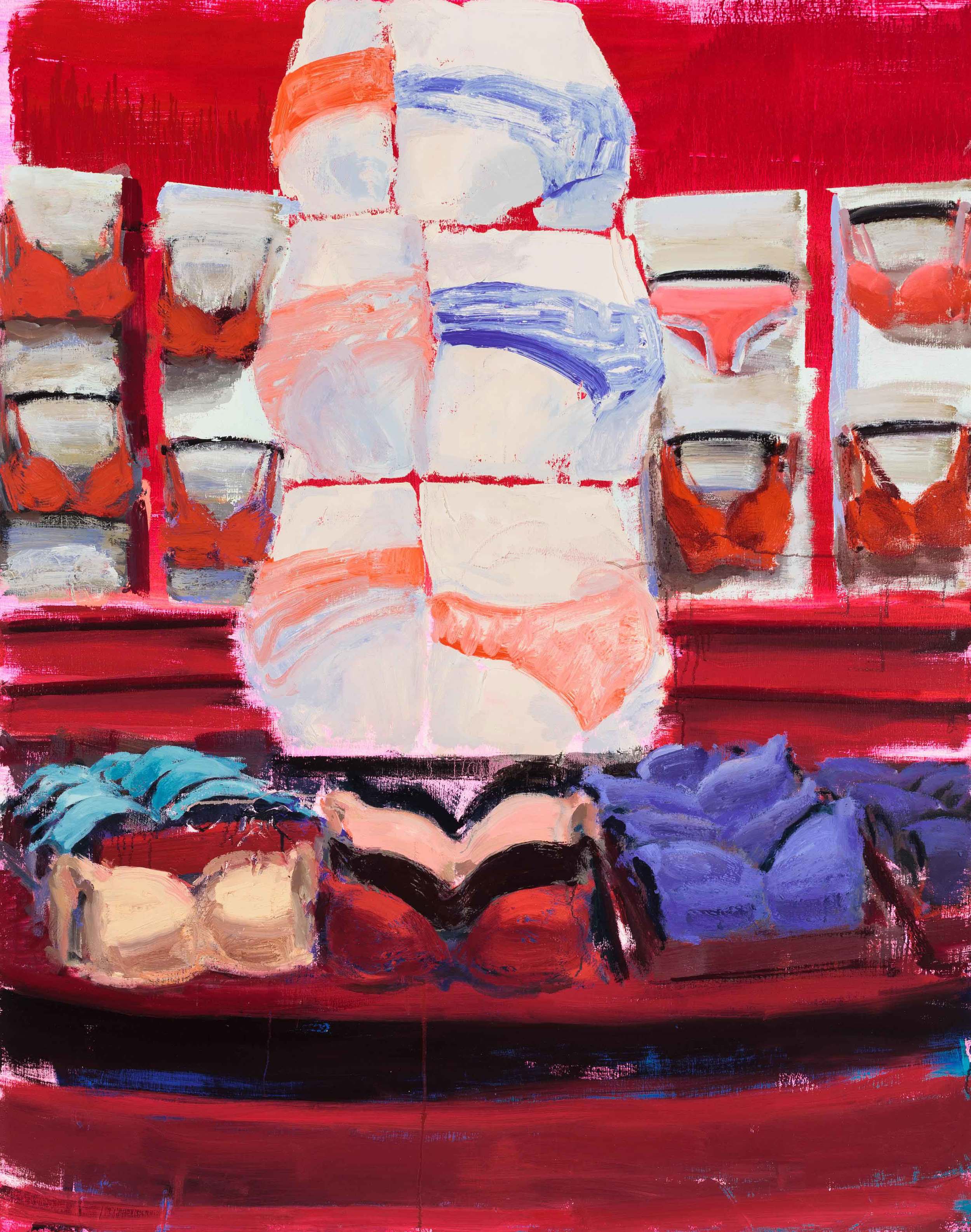 Butt Tree, 48"x60", acrylic and oil on canvas, 2015