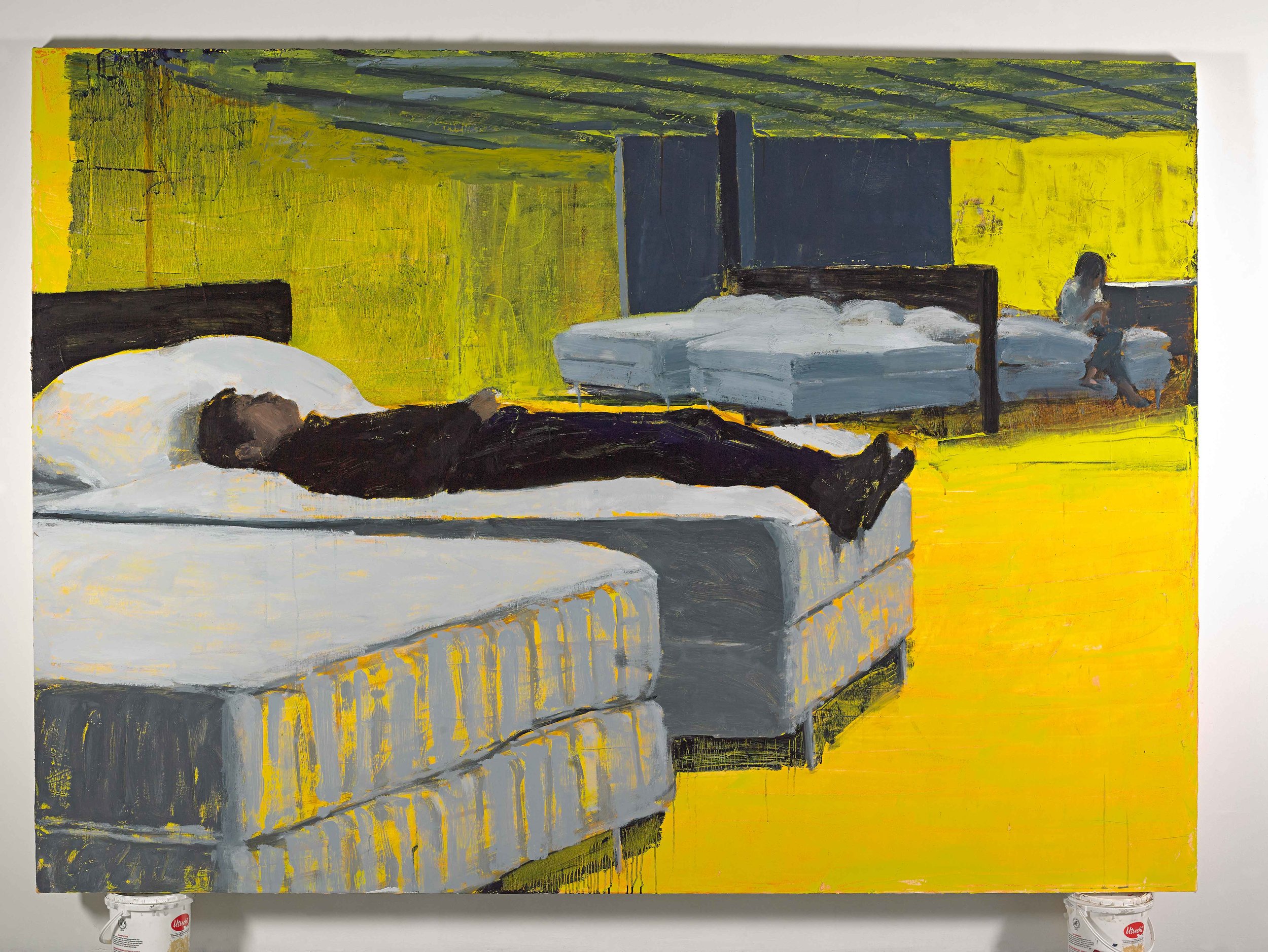Ikea/Bedroom, 72"x100", oil on canvas, 2014