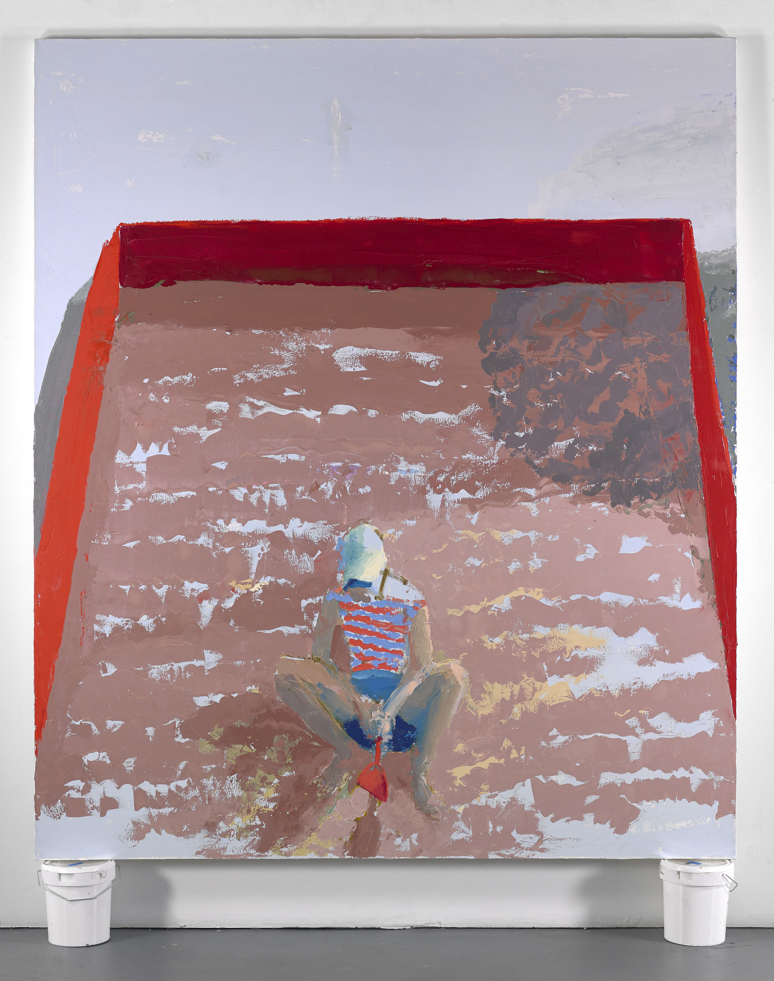 Sandbox, 7’x6’, oil on canvas, 2018