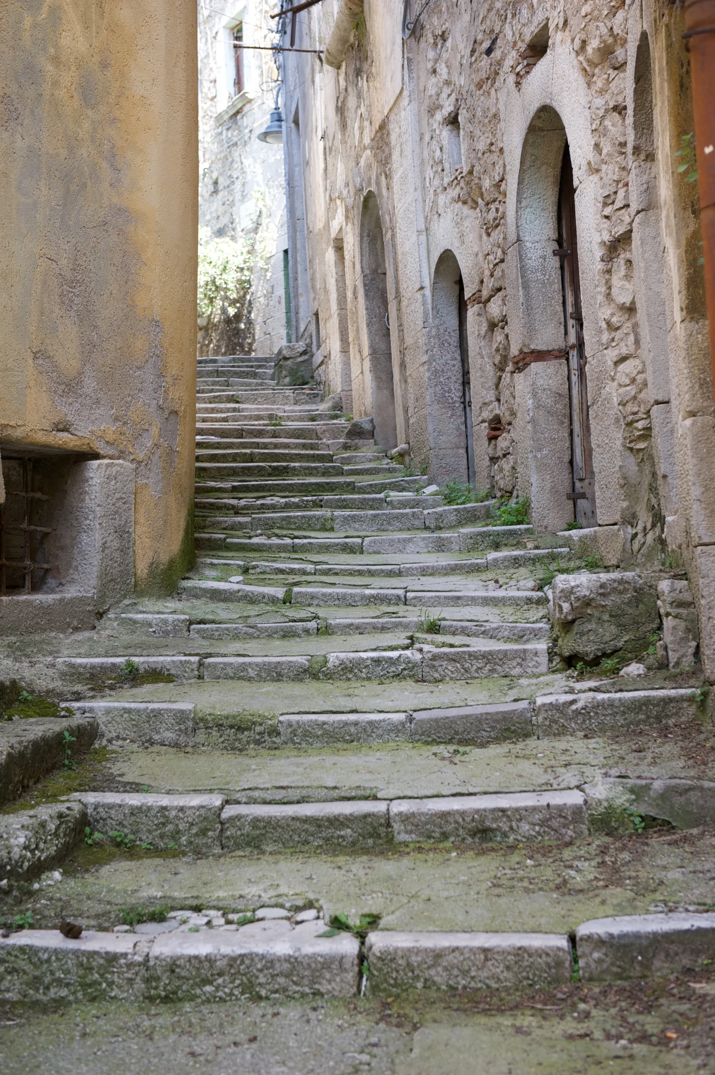 stairs and narrow streets