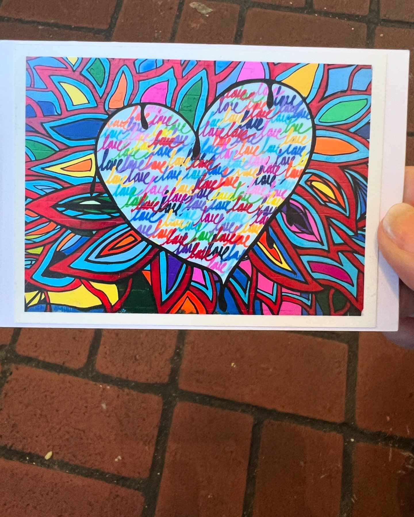 &ldquo;I OFFER THIS TO YOU IN CASE YOUR HEART IS HURTING.&rdquo;

This time I place a card in plain sight because love need not be hidden away. We all could use a boost to reconnect in times when hate has taken center stage. Keep love alive. It may b