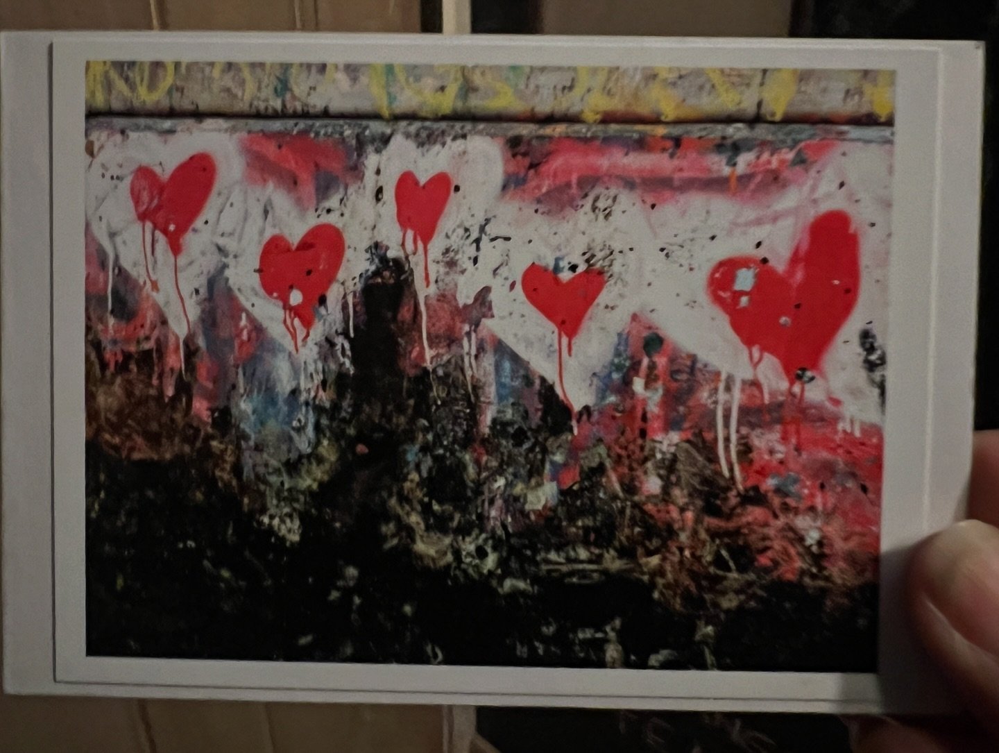 &ldquo;MAY WE ALL DO WHAT WE CAN TO SPREAD LOVE.
THE WORLD NEEDS US.&rdquo;

As I departed to drive back to home turf, I think to leave behind a card, in a location I visit regularly, in a friend&rsquo;s home. In plain view. I am curious how long@bef
