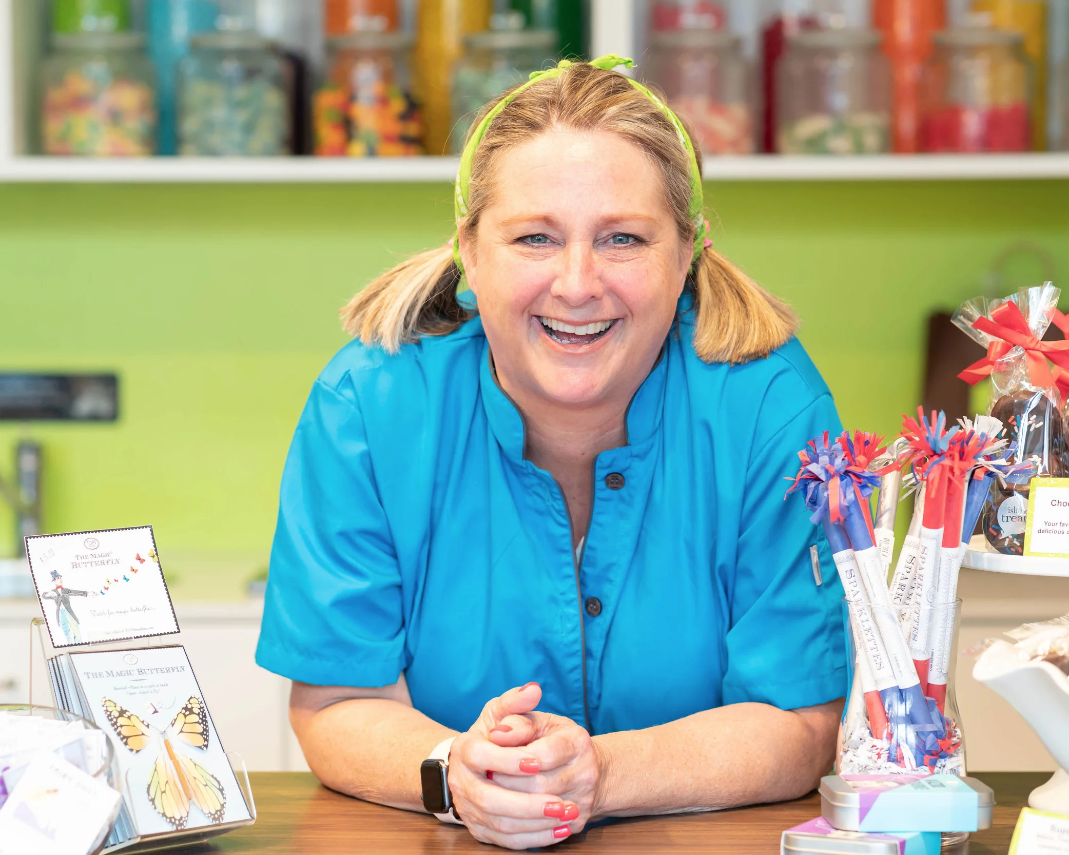 Ann Peterson at Island Treats