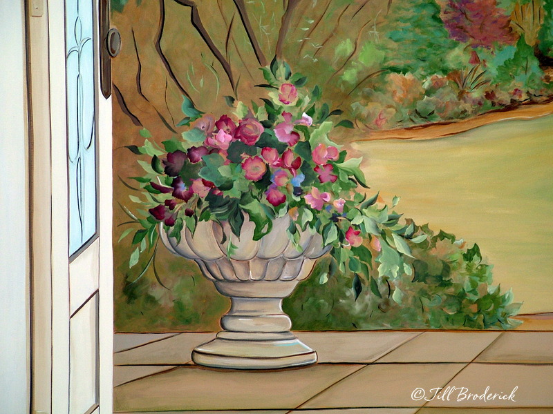 GARDEN VIEW - MURAL DETAIL - ACRYLIC