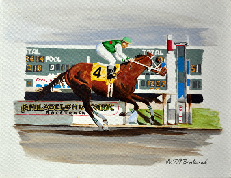 THE FINISH LINE - ACRYLIC ON CANVAS - 9 X 12 IN