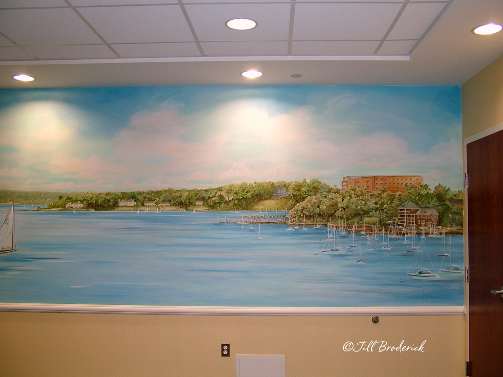 VNA OF CENTRAL JERSEY, RED BANK, NJ - RIVER VIEW MURAL DETAIL