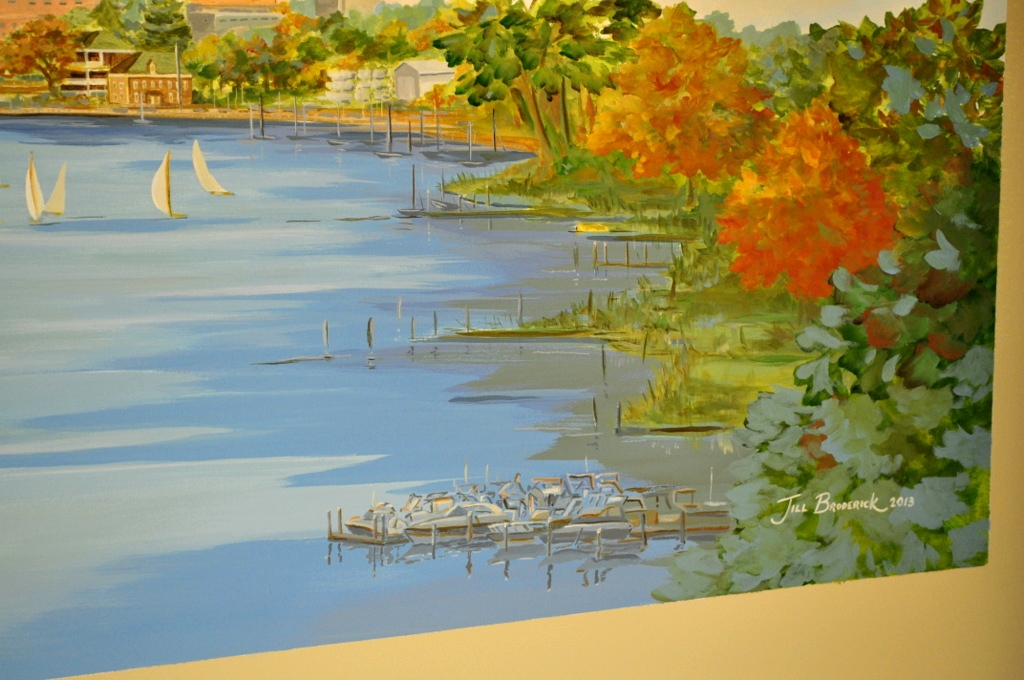 UROLOGY ASSOCIATES, SHREWSBURY, NJ - NAVESINK VIEW - MURAL DETAIL - ACRYLIC