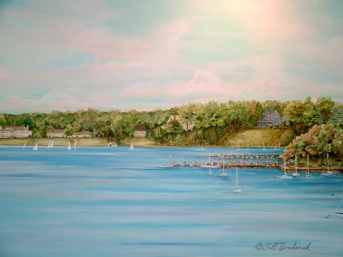 VNA OF CENTRAL JERSEY, RED BANK, NJ - RIVER VIEW - MURAL DETAIL