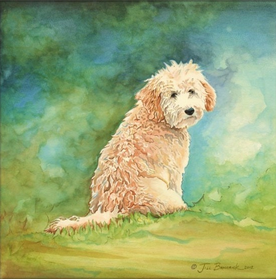 BELLA I - WATERCOLOR - 16 X 17 IN