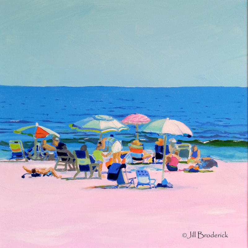 BEACH WEATHER - 8 X 8 IN - ACRYLIC ON PANEL