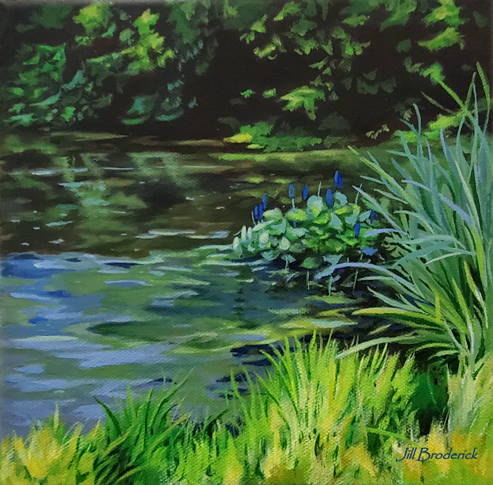 A QUIET NOOK - ACRYLIC ON CANVAS - 8" x 8"