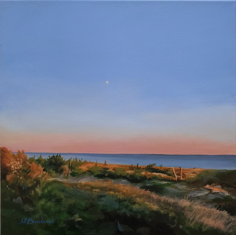 NANTUCKET TWILIGHT - ACRYLIC ON CANVAS - 12" x 12"