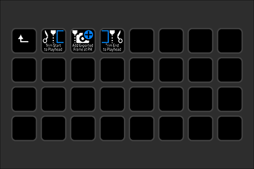 Screenshot of video editing software timeline with three clips and editing tools visible.