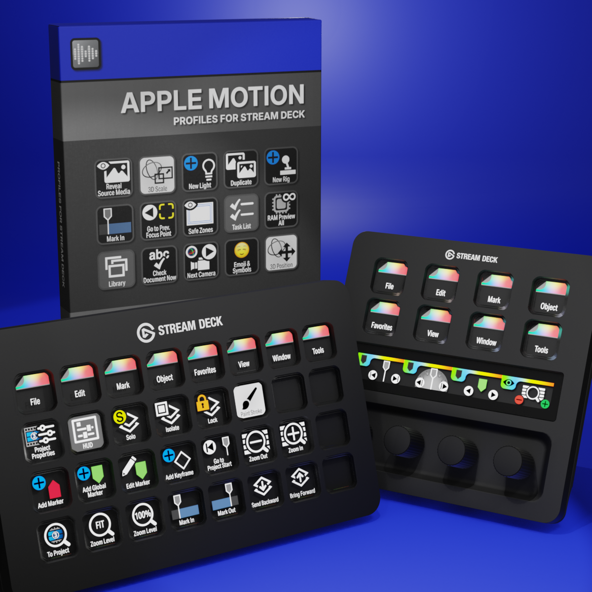 Apple Motion Profiles for Stream Deck XL - Reg - Plus