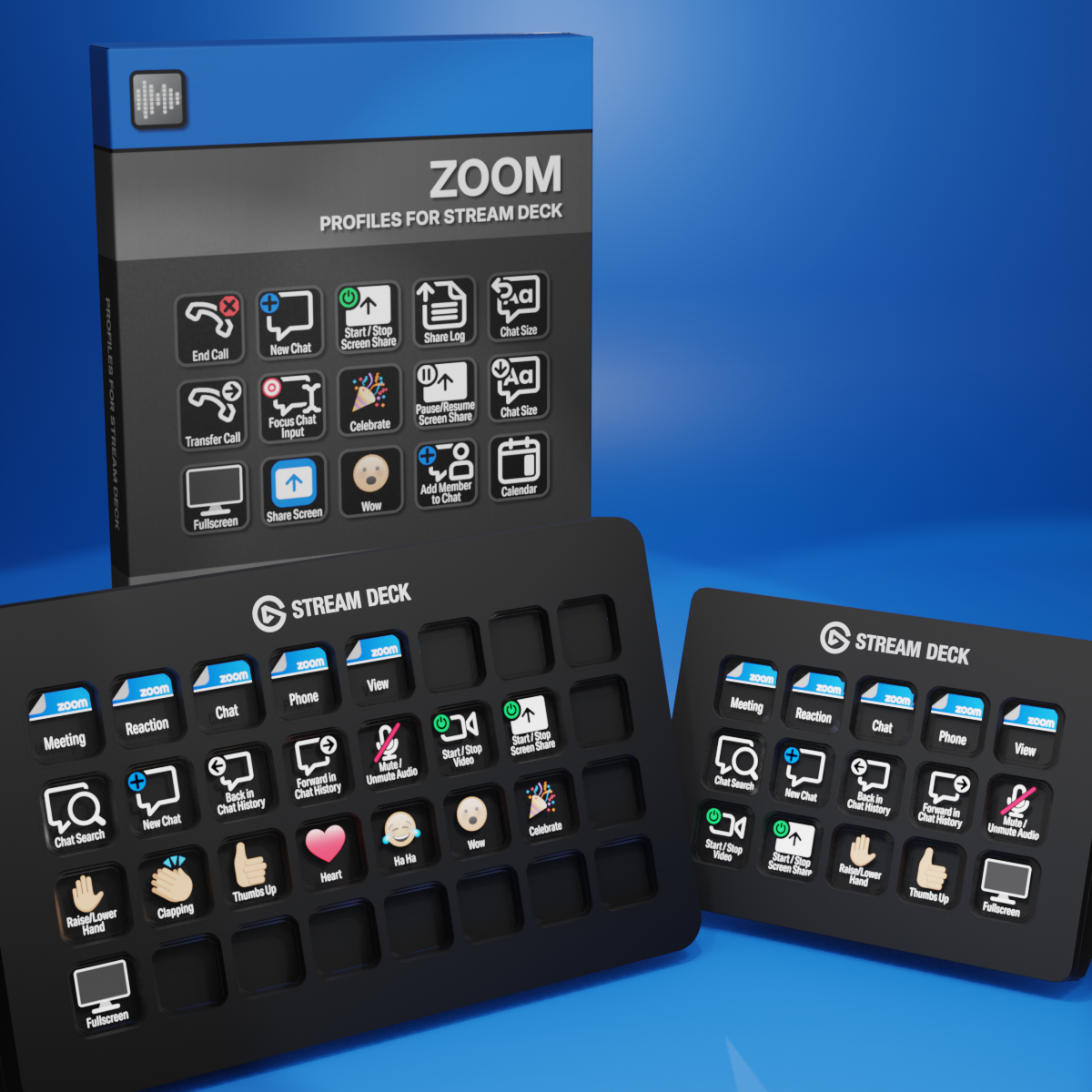 Zoom Profiles for Stream Deck XL - Reg