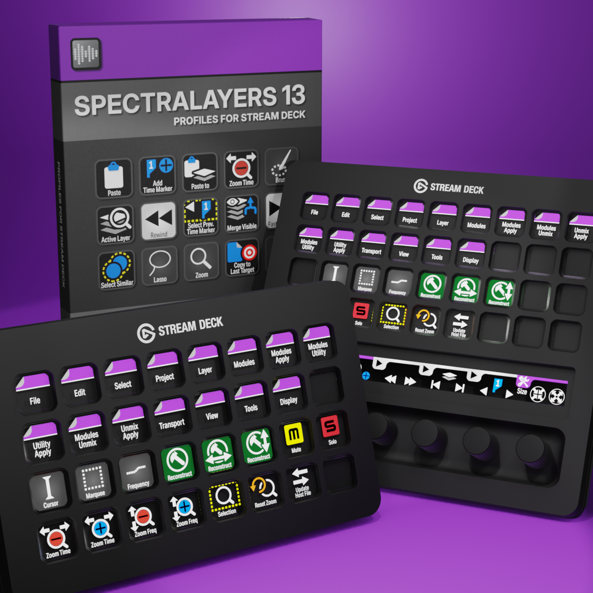 SpectraLayers Pro 13 Profiles for Stream Deck XL - Reg - Plus - XL+